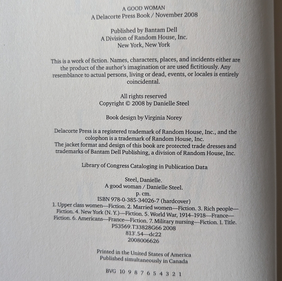 A Good Woman By Danielle Steel Hard Bound - Picture 3 of 3